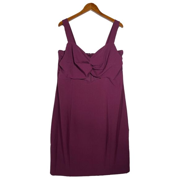 NWT Lane Bryant Bodycon Dress Sleeveless Aubergine Peek A Boo Cut Out 18 - Picture 1 of 15